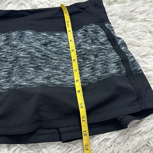 Lululemon Pace Rival Skirt II (Regular) *4-way Stretch Dramatic Static White Bla - Picture 2 of 9